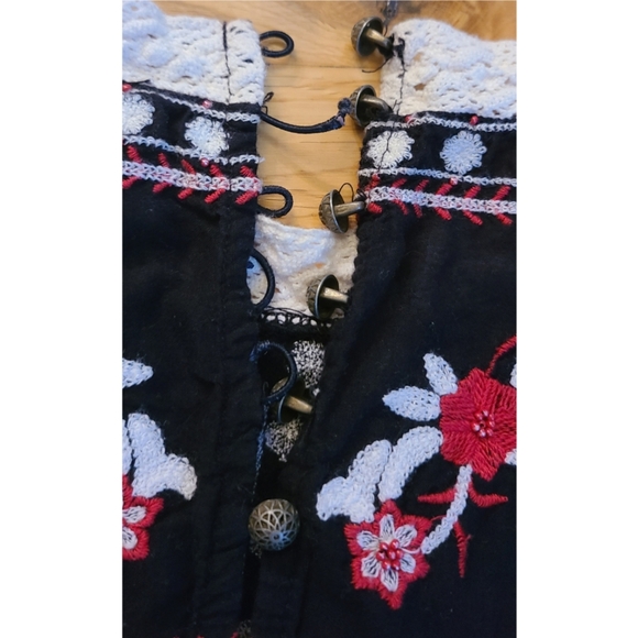 Free People Cozy On Up Top Size XS Bohemian Whimsigoth Western Coasatal Cowgirl - Picture 10 of 15